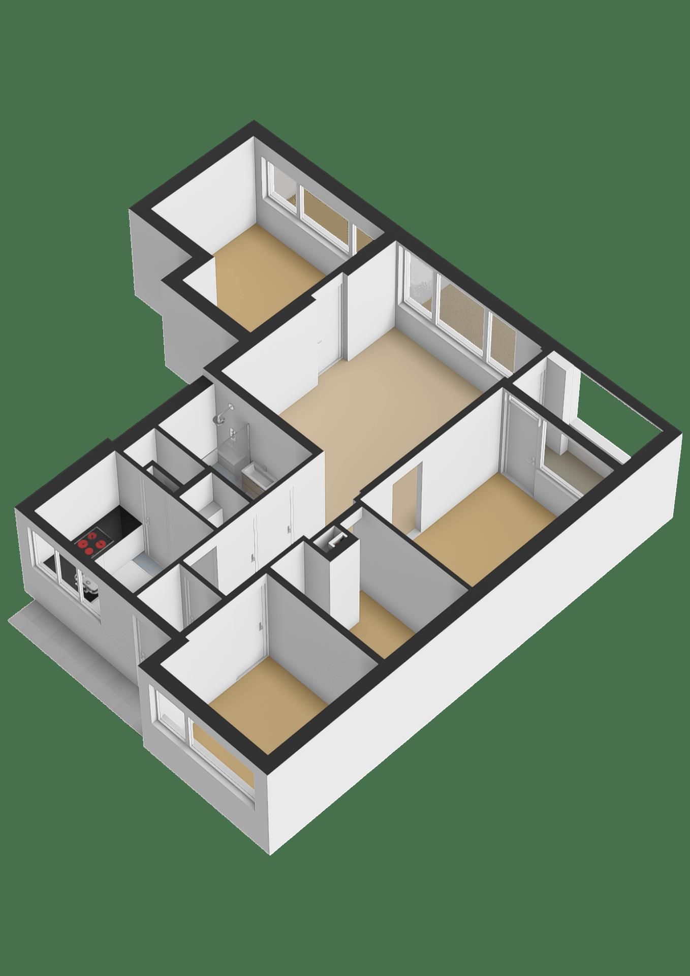 Spacious 5-Room Apartment with 4 Bedrooms and Balcony in Schiedam Spieringshoek — 30