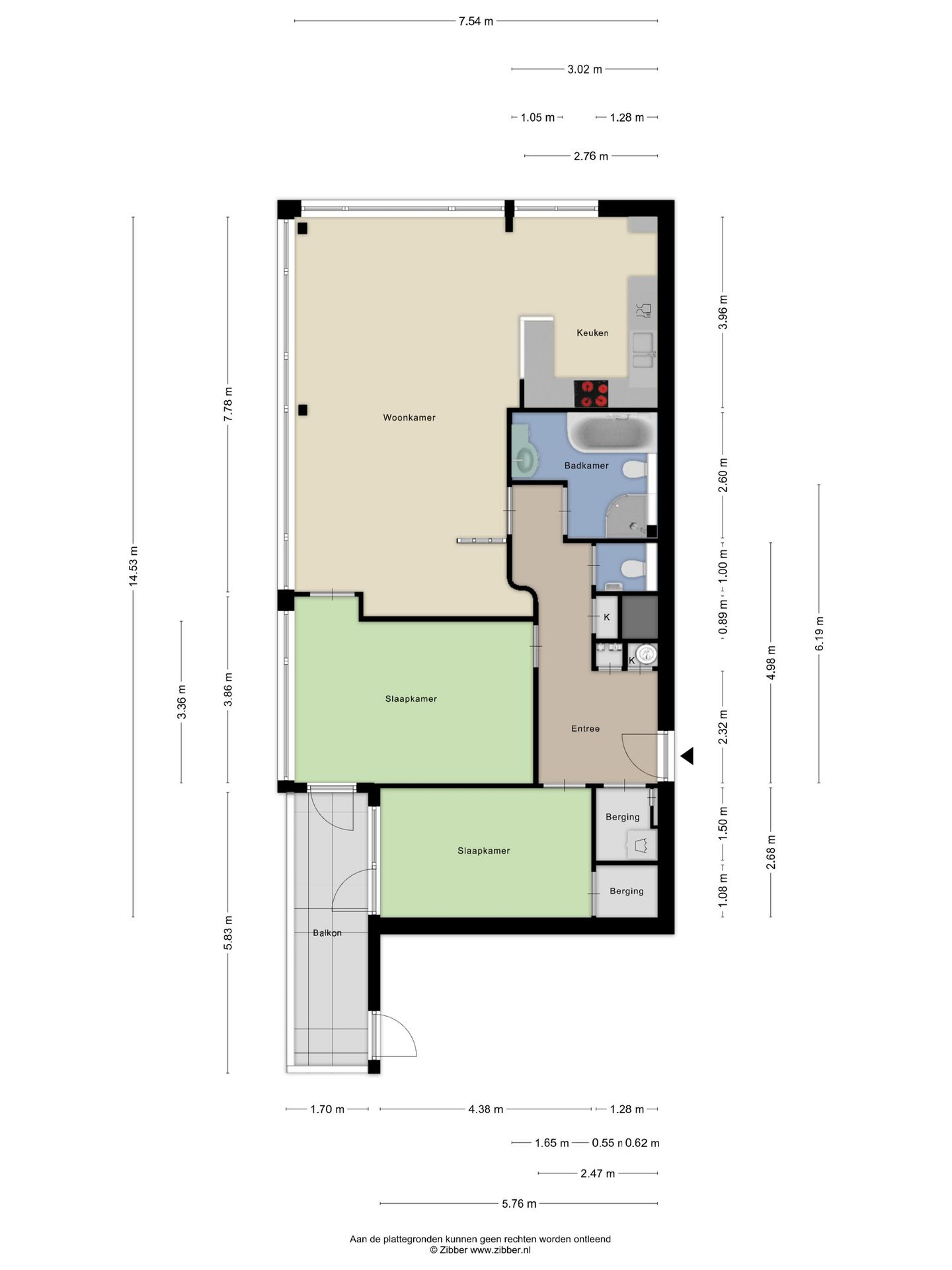 Spacious top floor apartment with parking in Breda's Haagse Beemden — 65