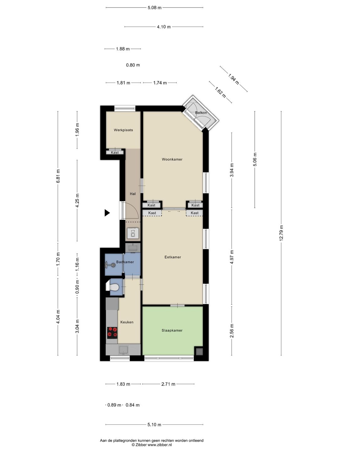Foto 43 van Delfgaauwstraat 103-A01