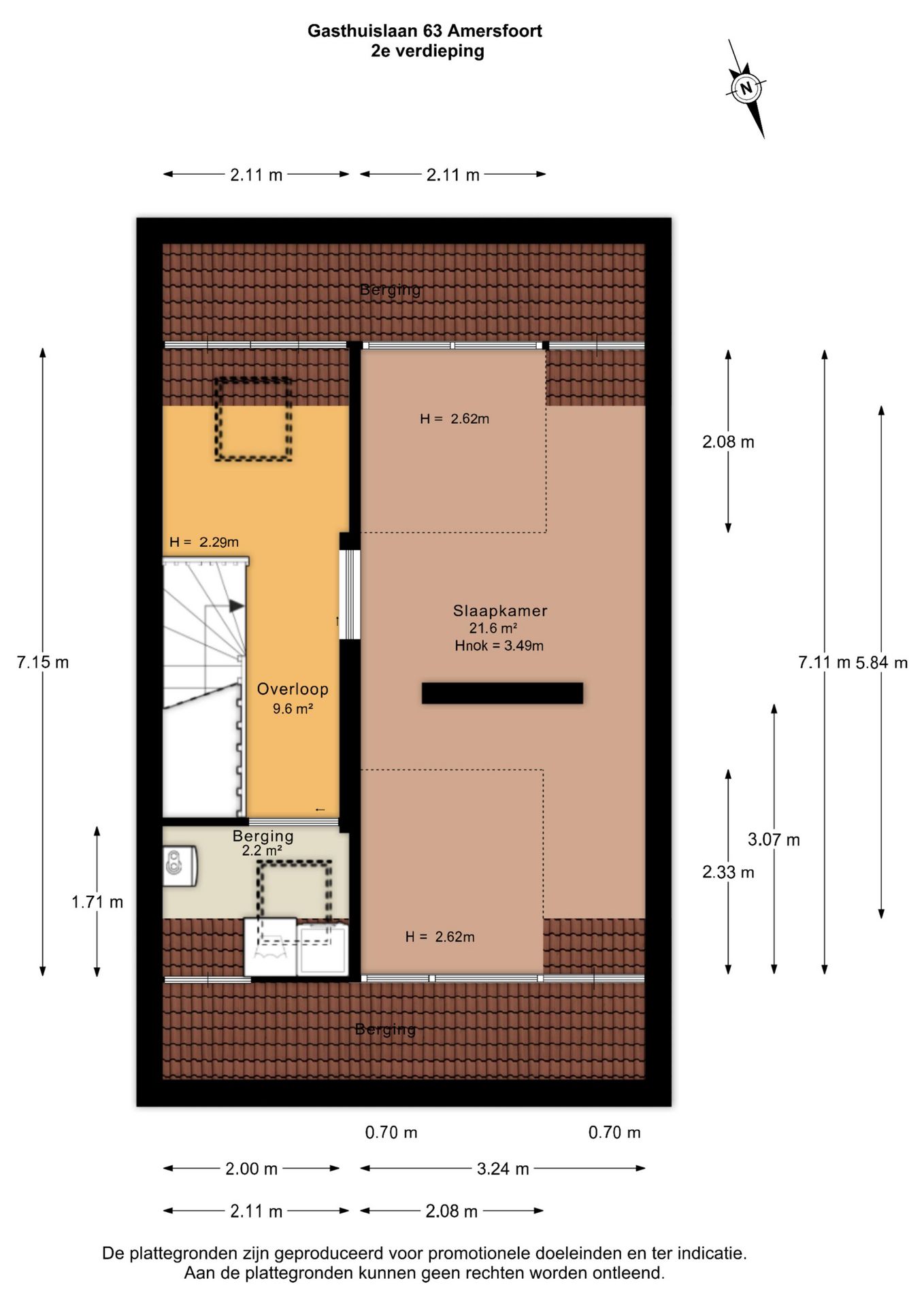 Modern corner house with 4 bedrooms and private parking in Vermeerkwartier — 44