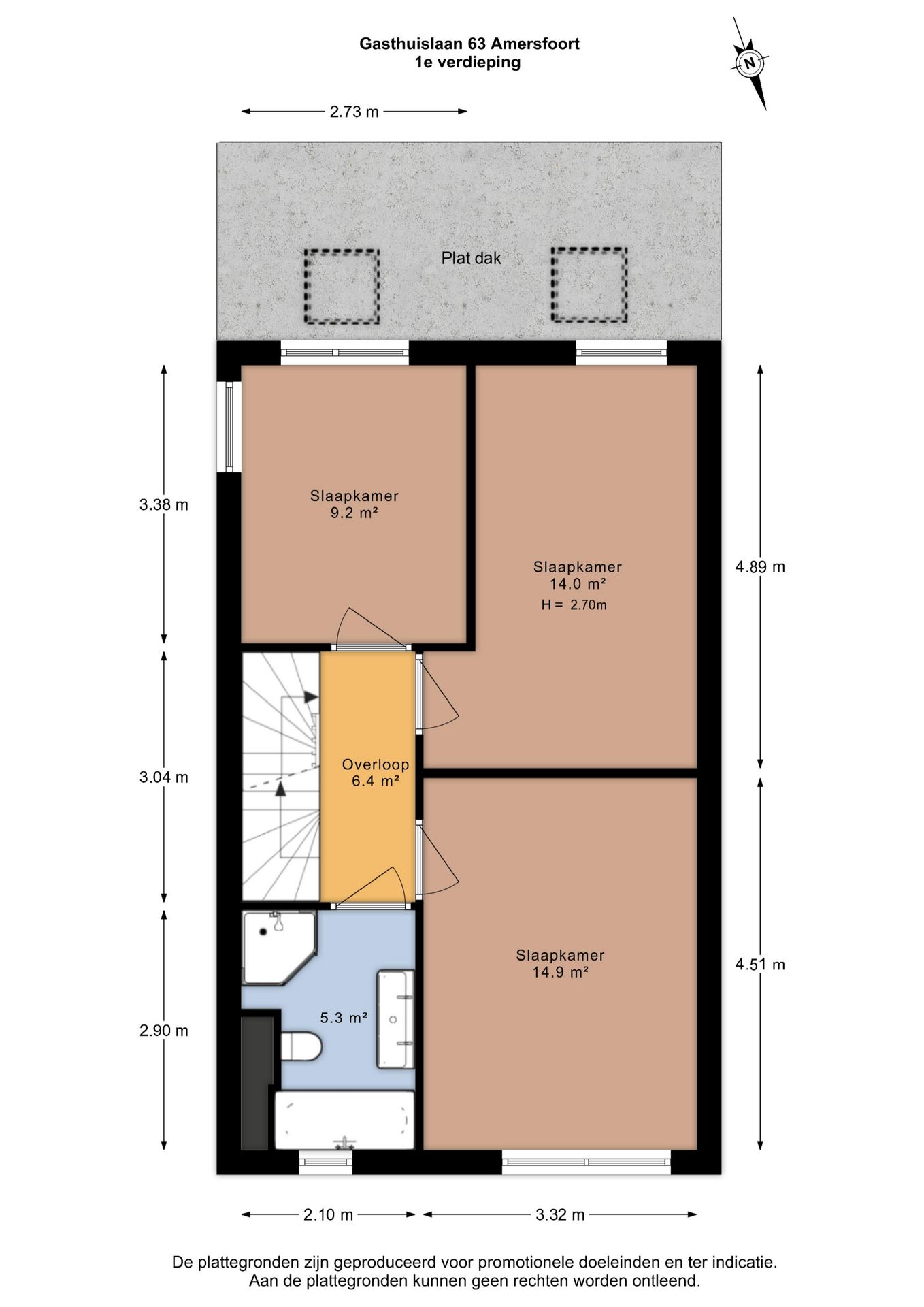 Modern corner house with 4 bedrooms and private parking in Vermeerkwartier — 42