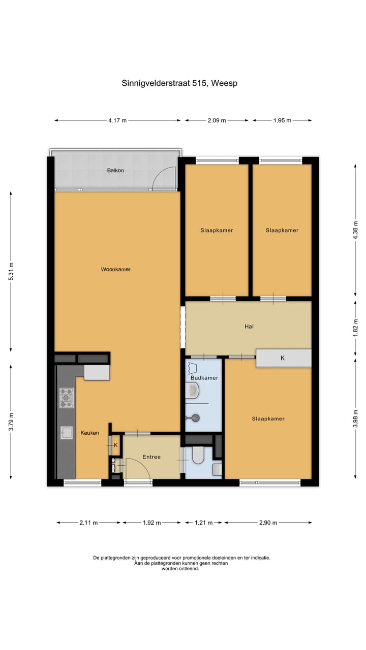 Appartement te koop: Sinnigvelderstraat 515, Weesp