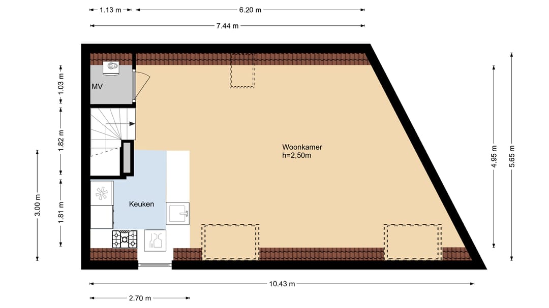 Industrial Ground Floor Maisonnette with Garage in Monumental Warehouse — 23