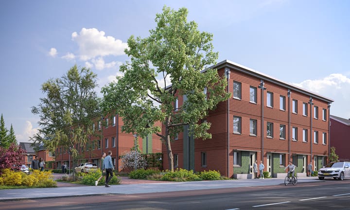 Image of Fase 2 - 3lagen met Platdak Hoekwoning Corner house