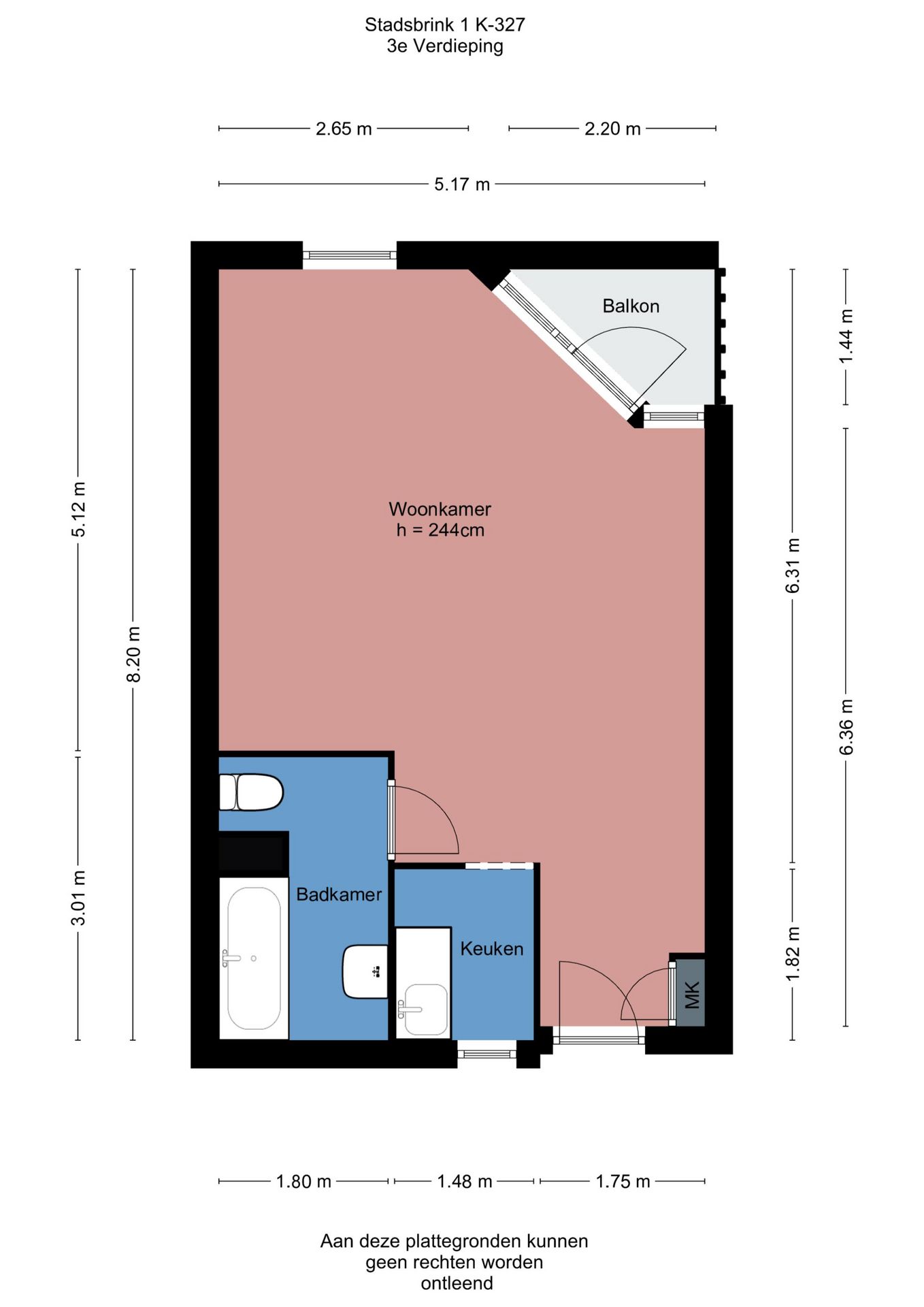 Compact starter apartment with balcony near Wageningen city centre and university campus — 39