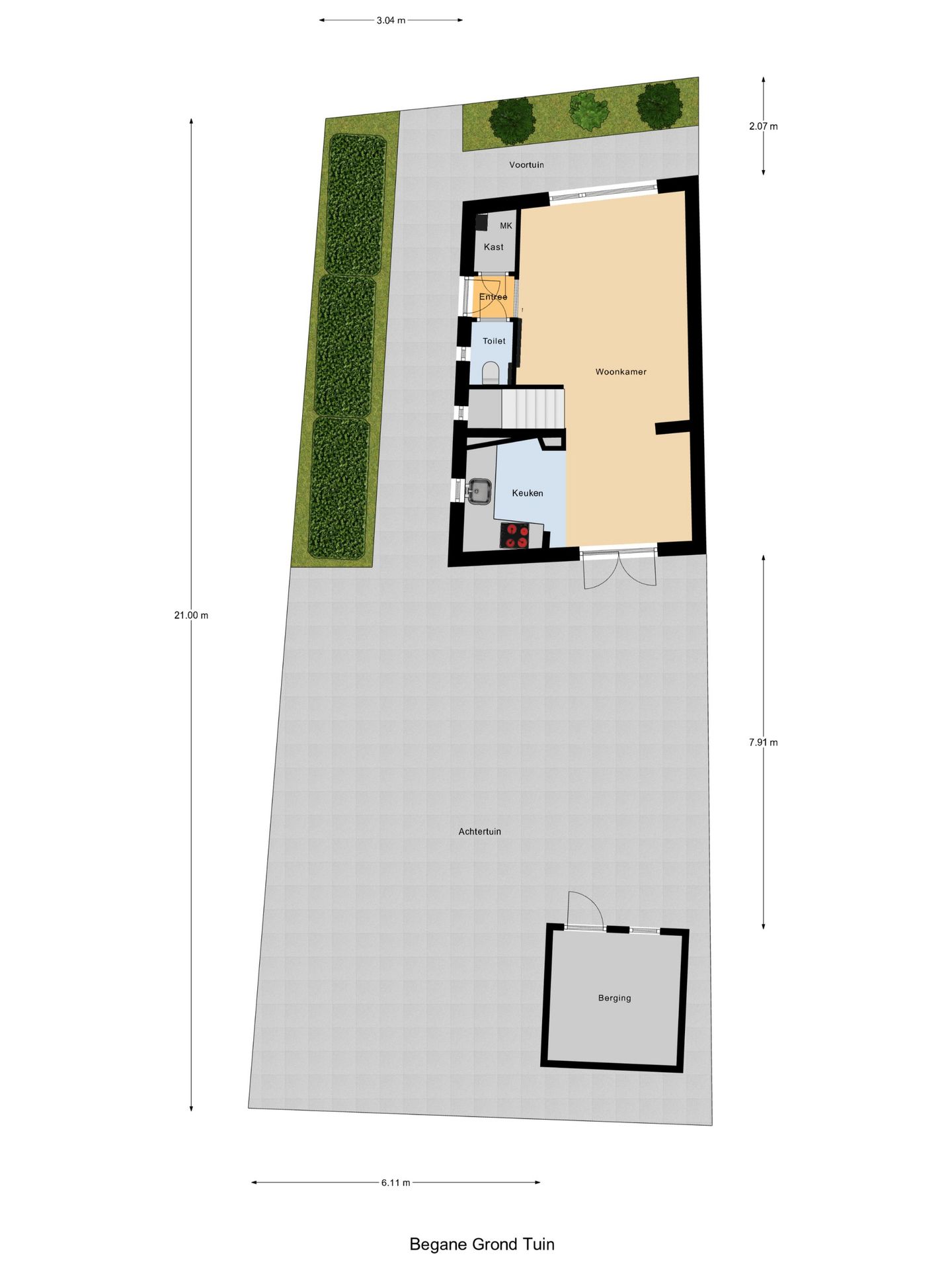 Charming modernised semi detached home with private garden in Kats — 29