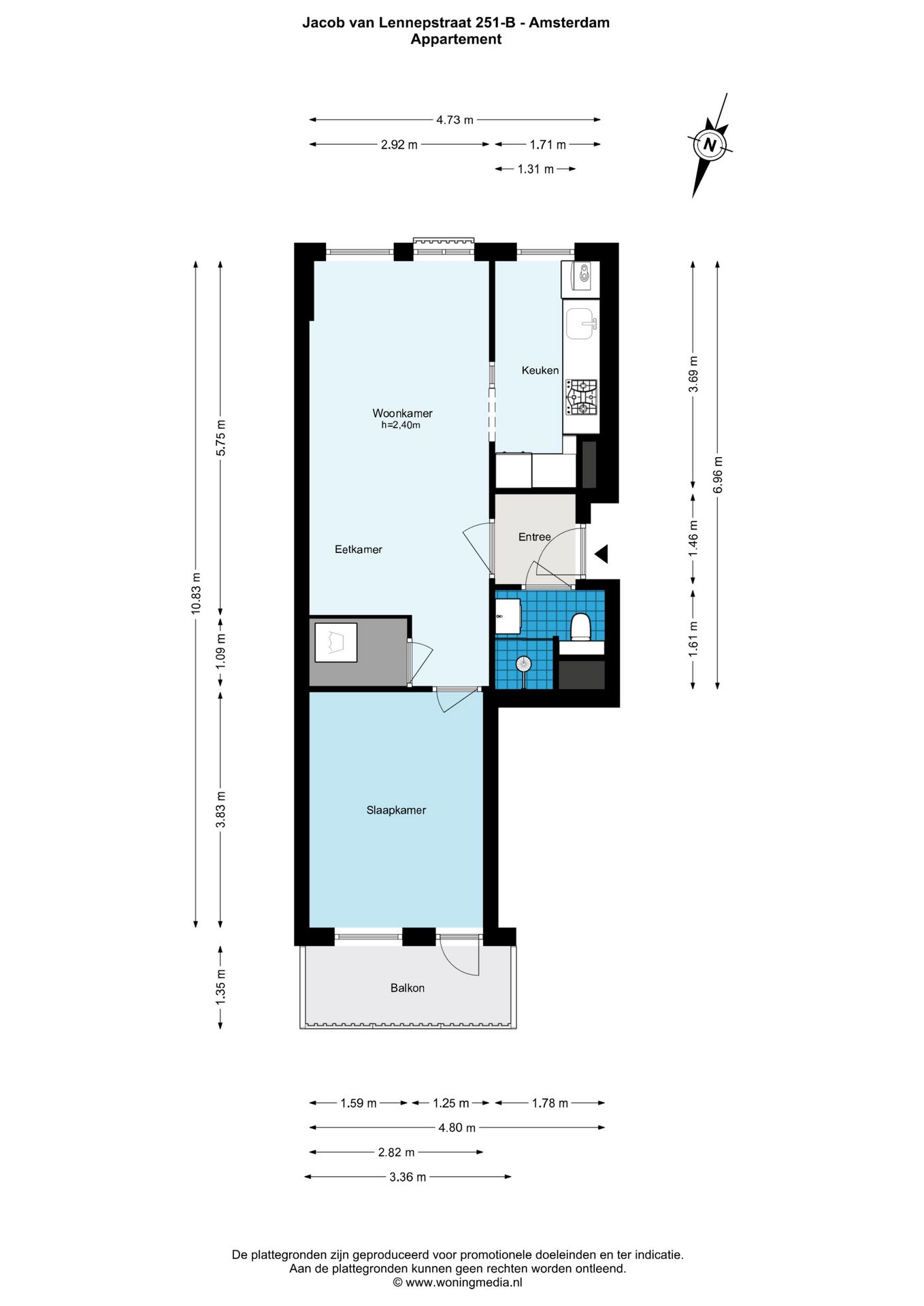 Foto 18 van Jacob van Lennepstraat 251-B