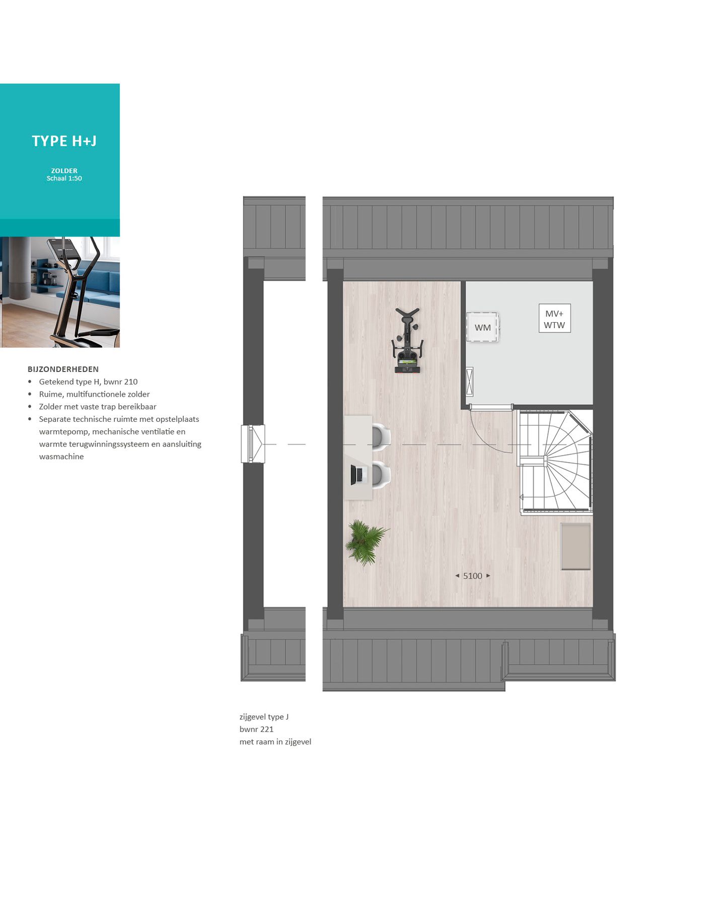 Foto 19 van Hoekwoning Type H (Bouwnr. 215)
