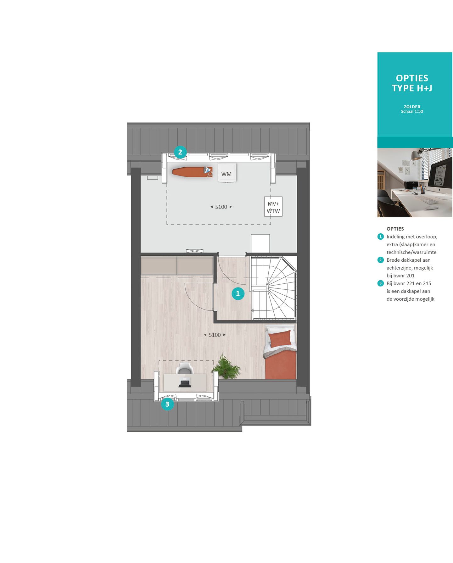 Foto 20 van Hoekwoning Type H (Bouwnr. 215)