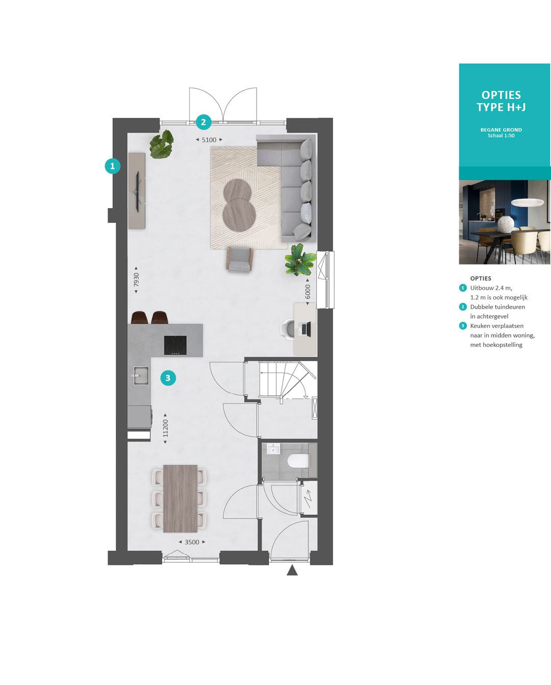 Foto 16 van Hoekwoning Type H (Bouwnr. 215)