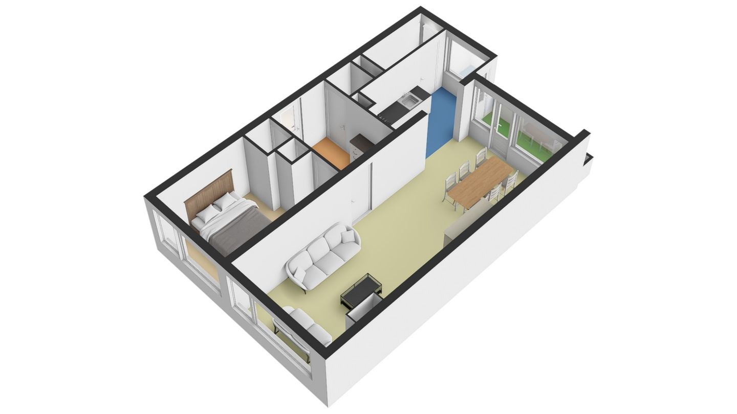 Spacious and bright 2-room apartment with balcony in Rotterdam IJsselmonde — 25