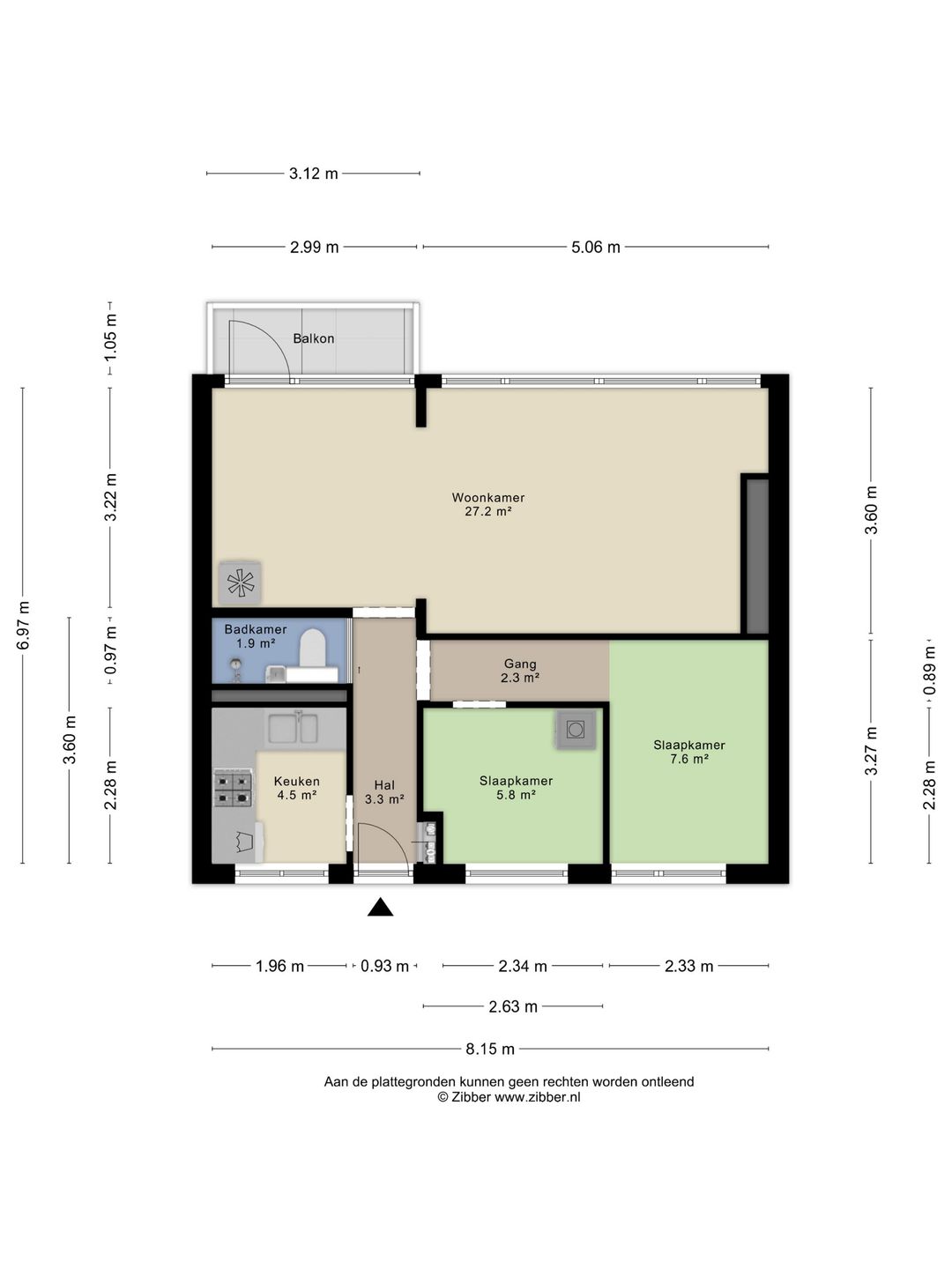 Renovated 3-room apartment with garage in central Oss — 26