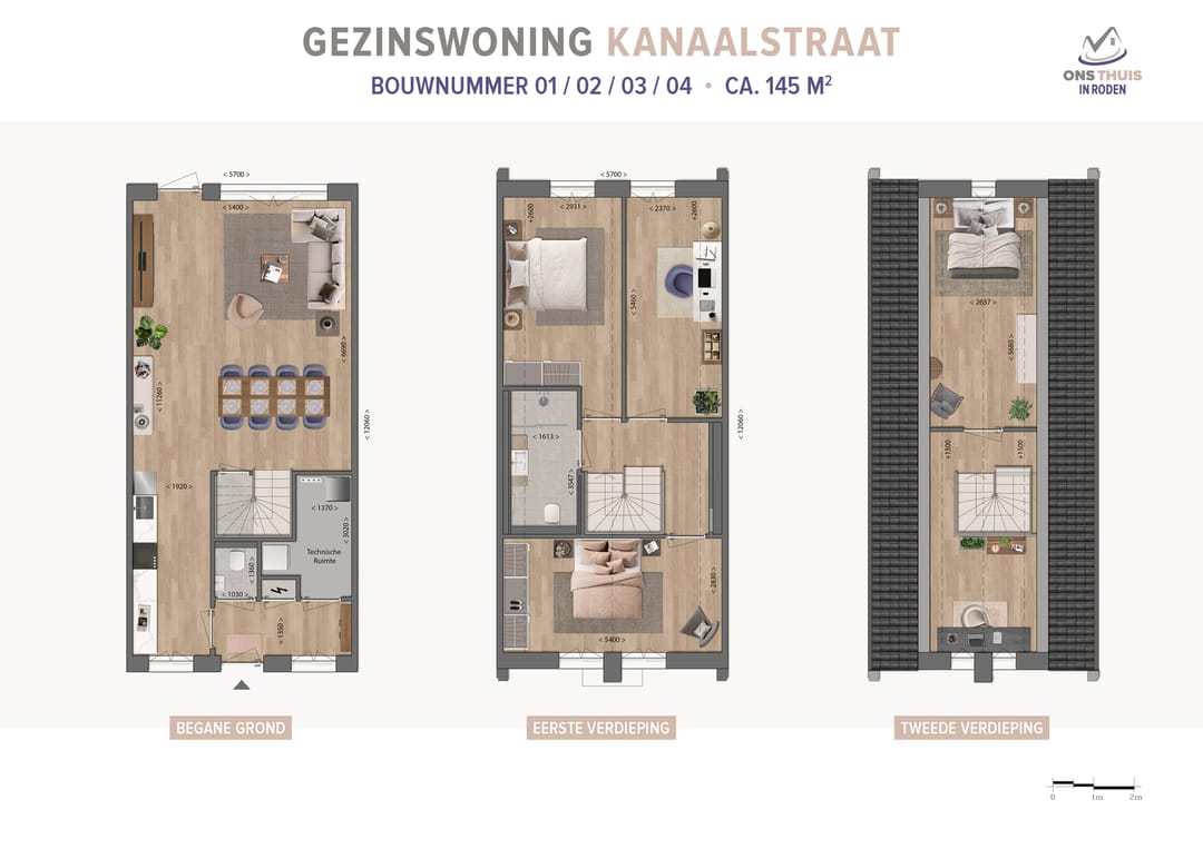 Foto 2 van Ons thuis in Roden - Rijwoning Kanaalstraat (Bouwnr. 4)