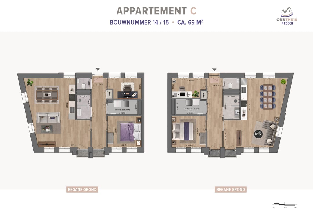 Foto 2 van Ons thuis in Roden - Appartement C (Bouwnr. 15)