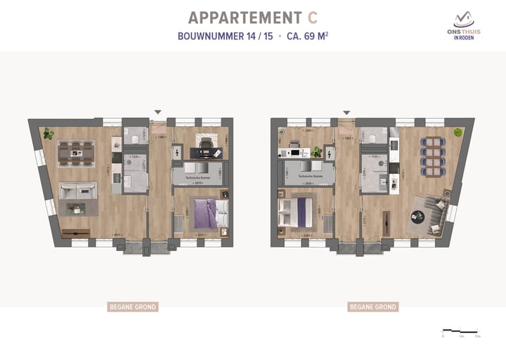 Foto 2 van Ons thuis in Roden - Appartement C (Bouwnr. 15)