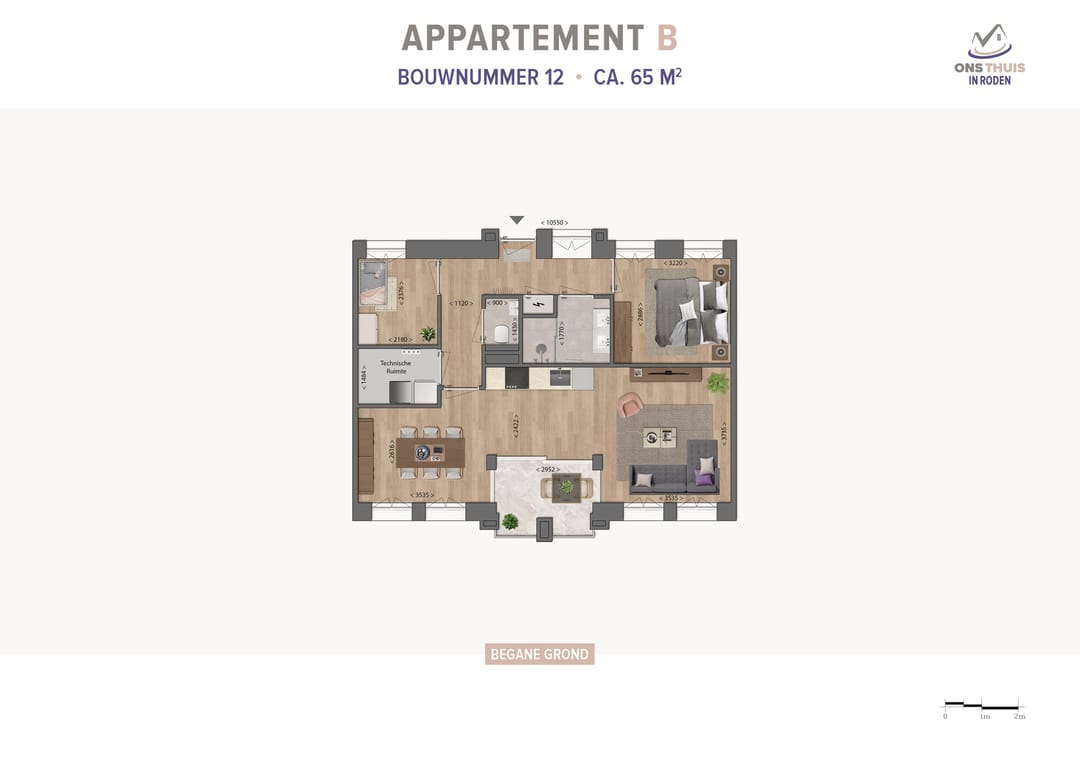 Foto 2 van Ons thuis in Roden - Appartement B (Bouwnr. 12)