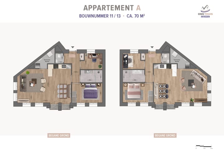 Foto 2 van Ons thuis in Roden - Appartement A (Bouwnr. 11)