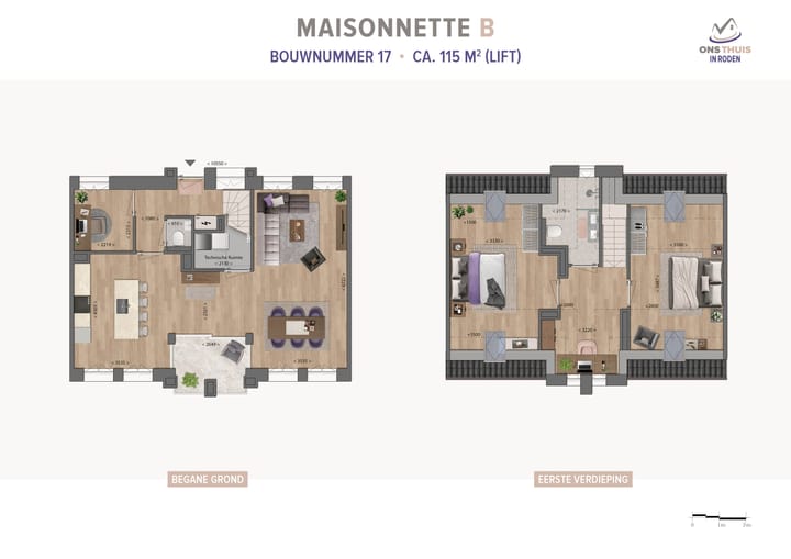 Foto 2 van Ons thuis in Roden - Maisonnette B (Bouwnr. 17)