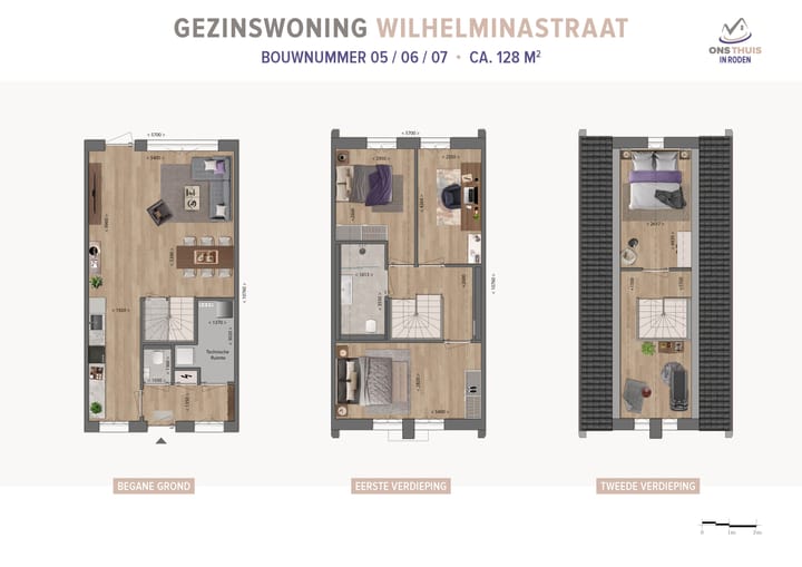 Foto 2 van Ons thuis in Roden -Rijwoning Wilhelminastr (Bouwnr. 6)