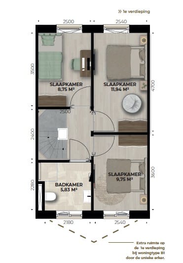 Foto 10 van Straatjeswoning (Bouwnr. 41)