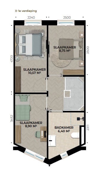 Foto 3 van Straatjeswoning (Bouwnr. 45)