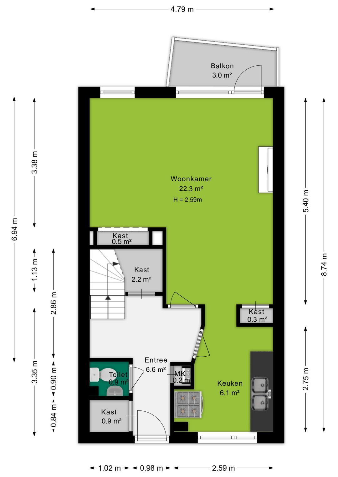 Foto 38 van van Heutszlaan 38-1