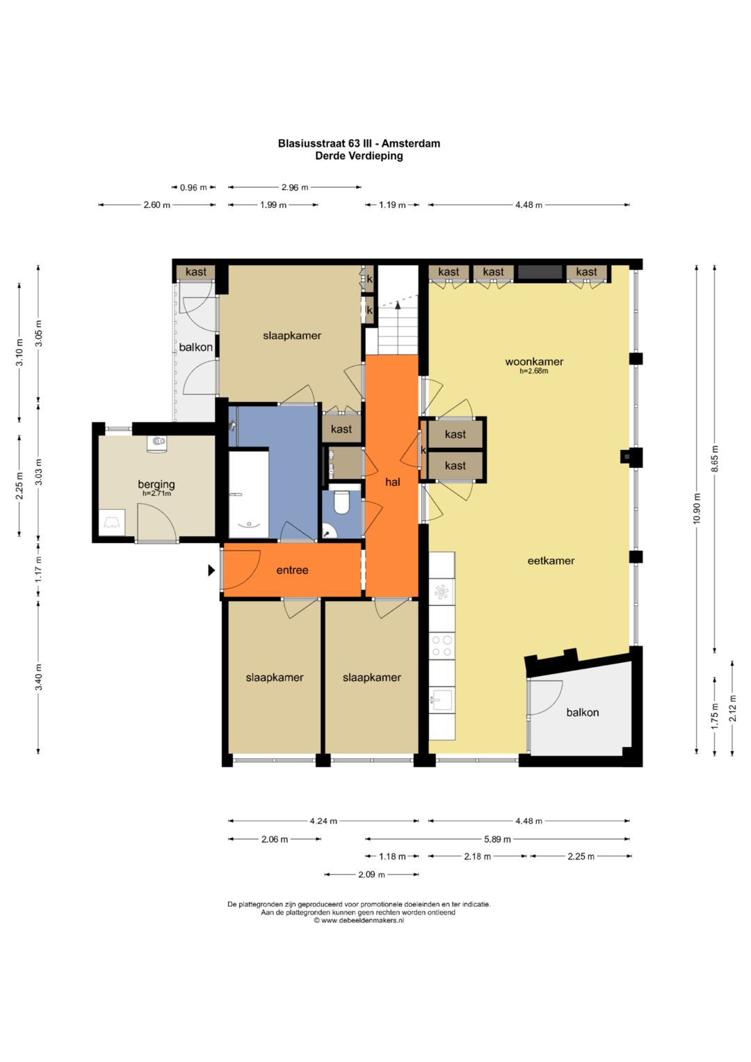 Foto 51 van Blasiusstraat 63-3