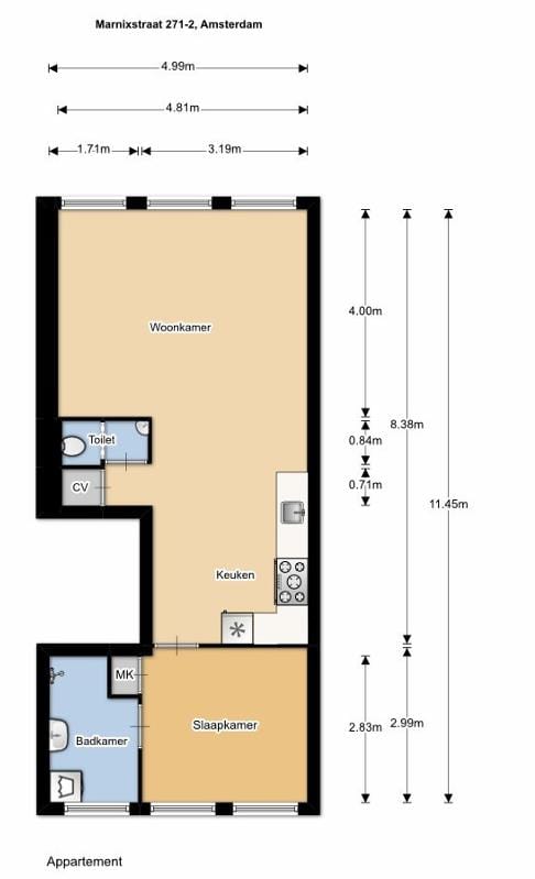 Foto 20 van Marnixstraat 271-2