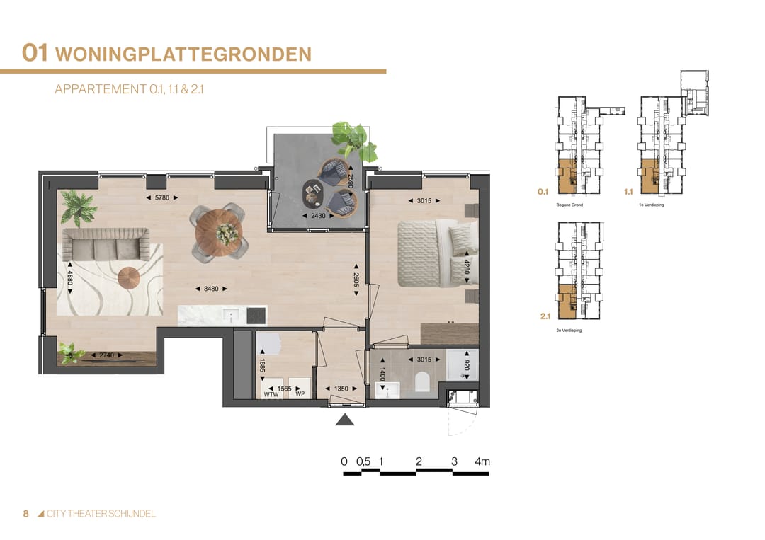 Foto 2 van Appartement (Bouwnr. 1.1)