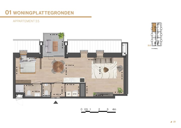 Foto 2 van Appartement (Bouwnr. 3.5)