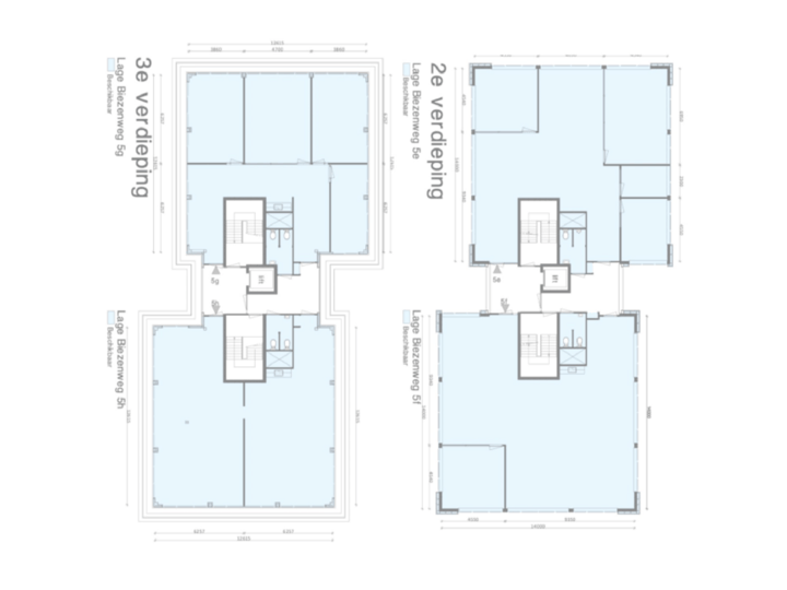2e + 3e verdieping 5E,F,G,H