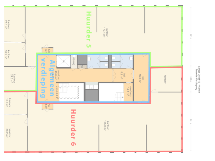 Plattegrond 2e verdieping
