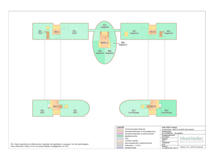 Plattegrond van 6e verdieping