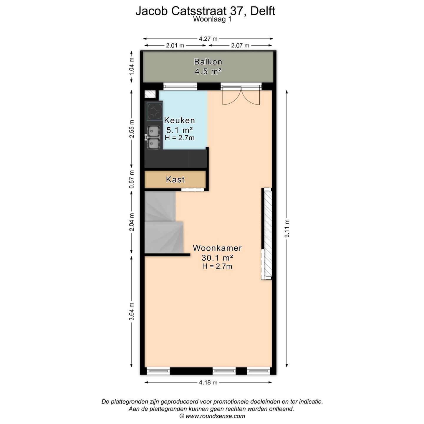 Foto 19 van Jacob Catsstraat 37