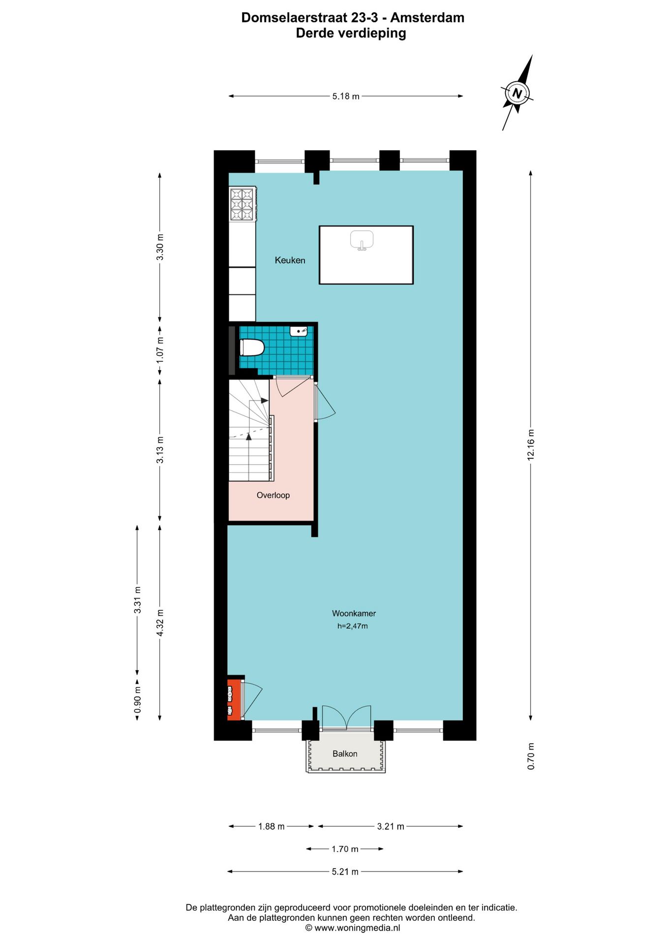 Foto 30 van Domselaerstraat 23-3