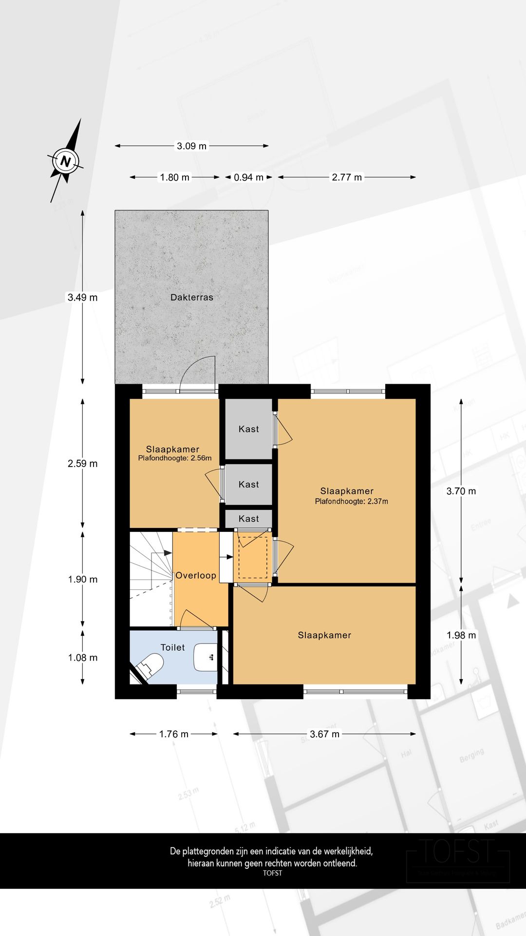 Well-maintained terraced house with three bedrooms near the Oosterschelde — 38