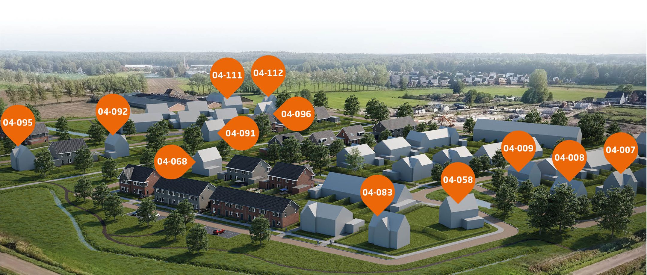 Foto van 10 bouwkavels vrijstaand Opbroek Fase 4