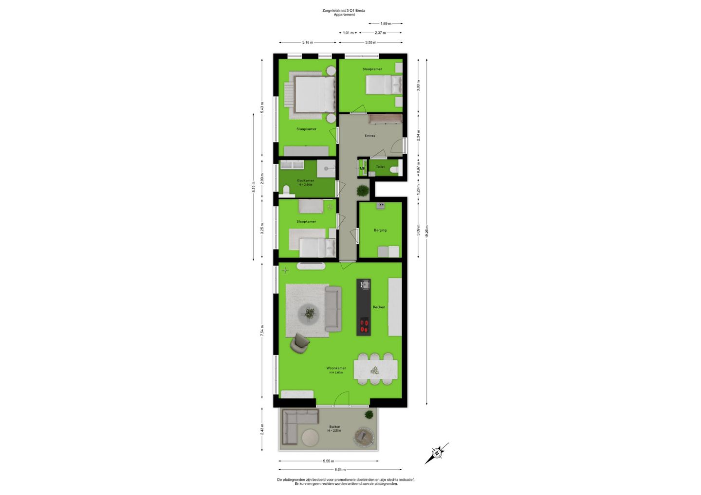Foto 34 van Zorgvlietstraat 3-D1