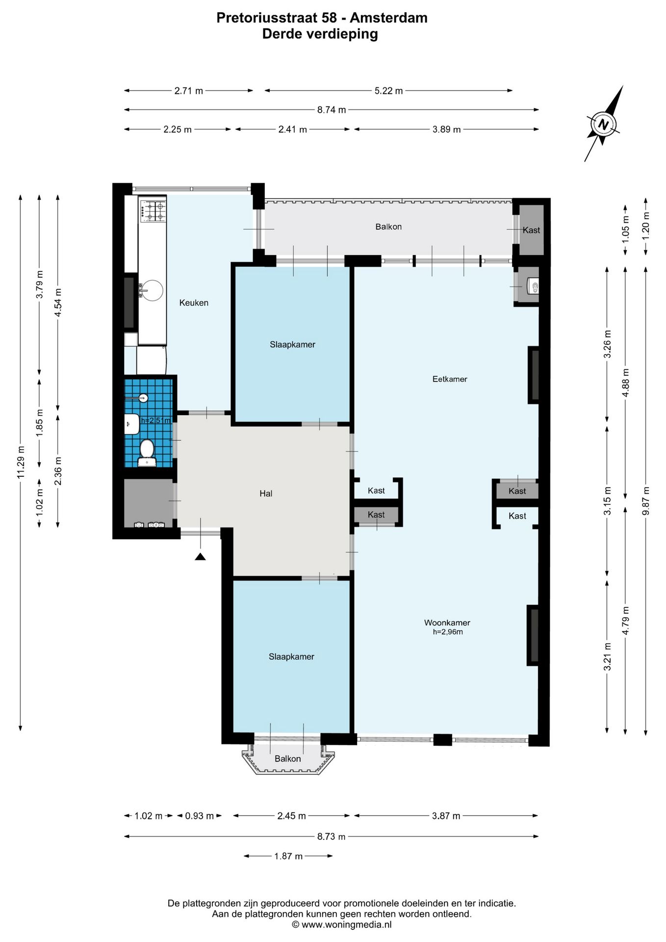 Foto 24 van Pretoriusstraat 58-3