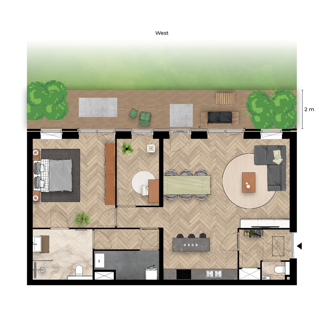Foto 16 van Zuydpolder-Wilgen Erf | Appartementen