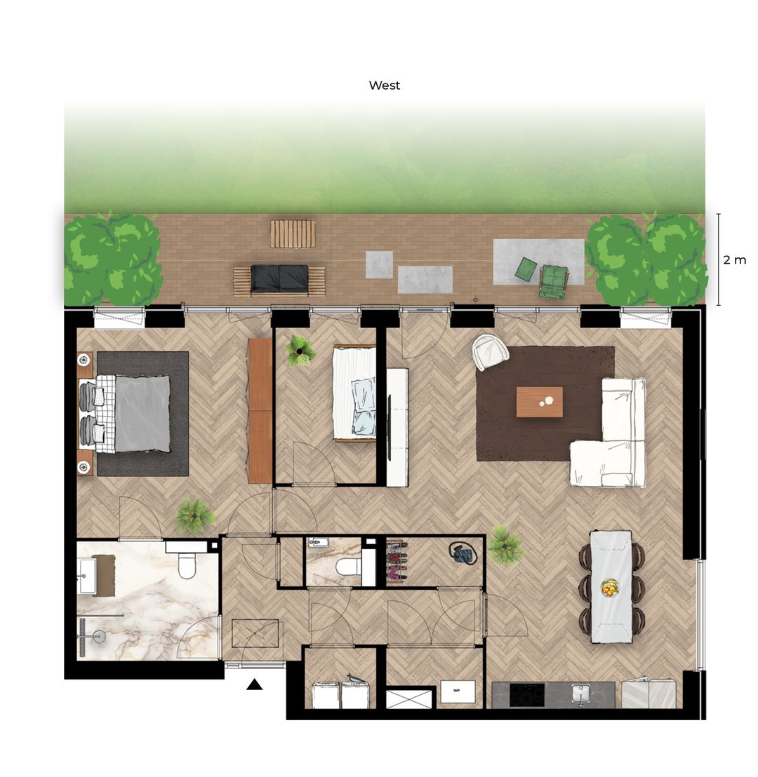 Foto 17 van Zuydpolder-Wilgen Erf | Appartementen