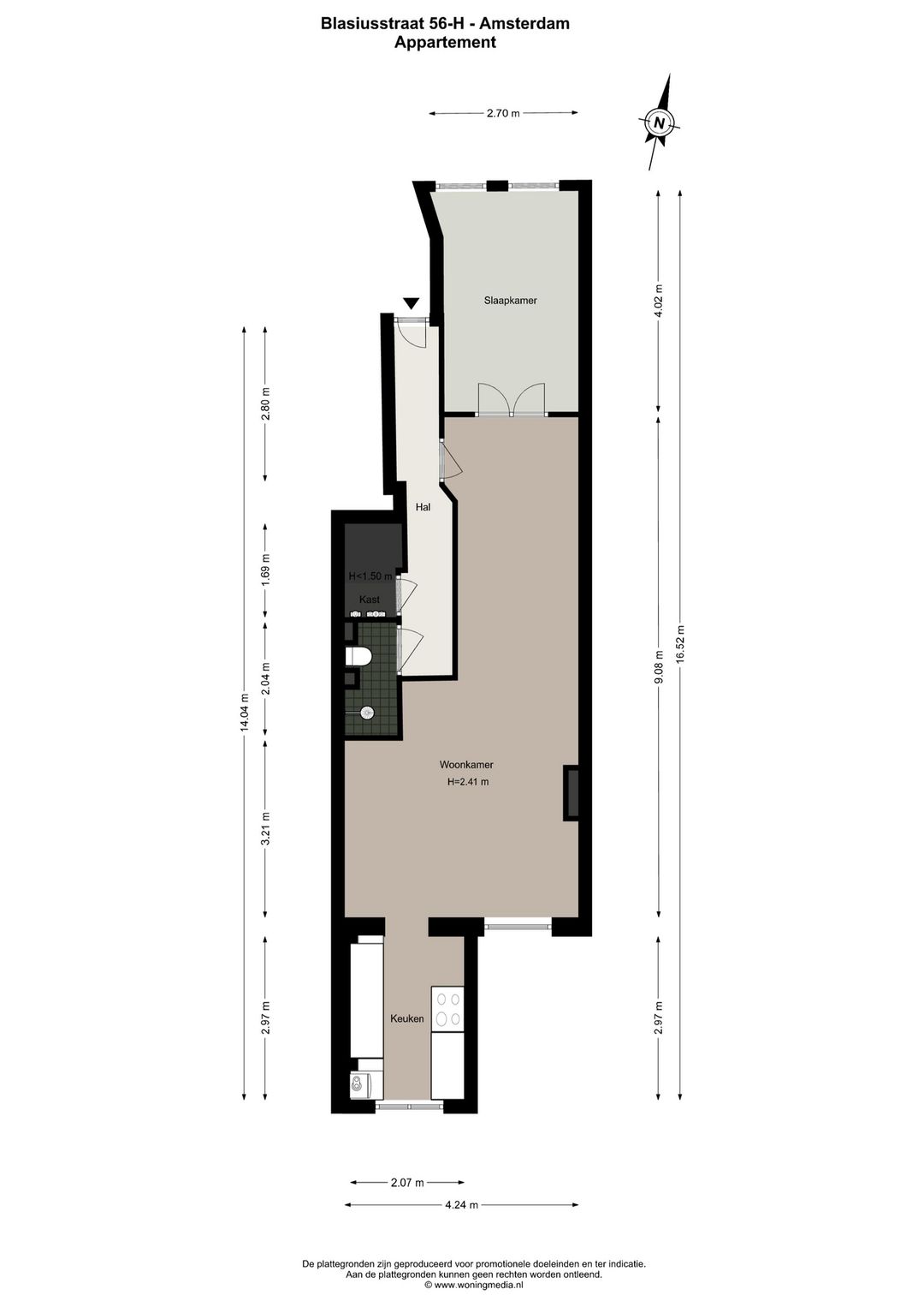 Foto 17 van Blasiusstraat 56-H