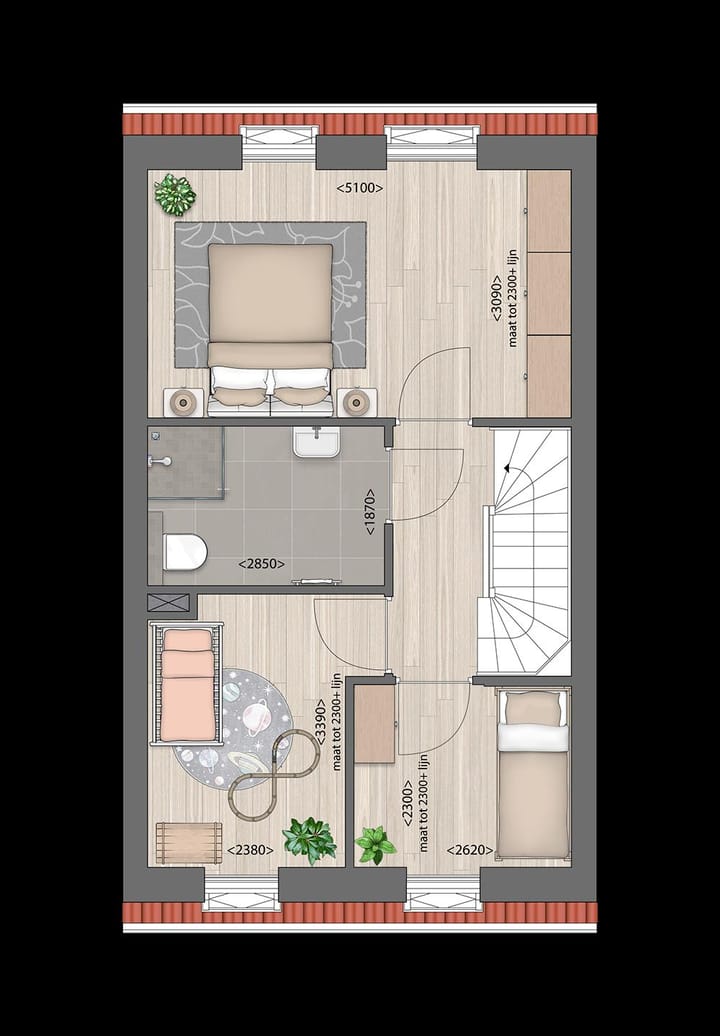 Foto 3 van Eengezinswoningen tussenwoningen (Bouwnr. 2)