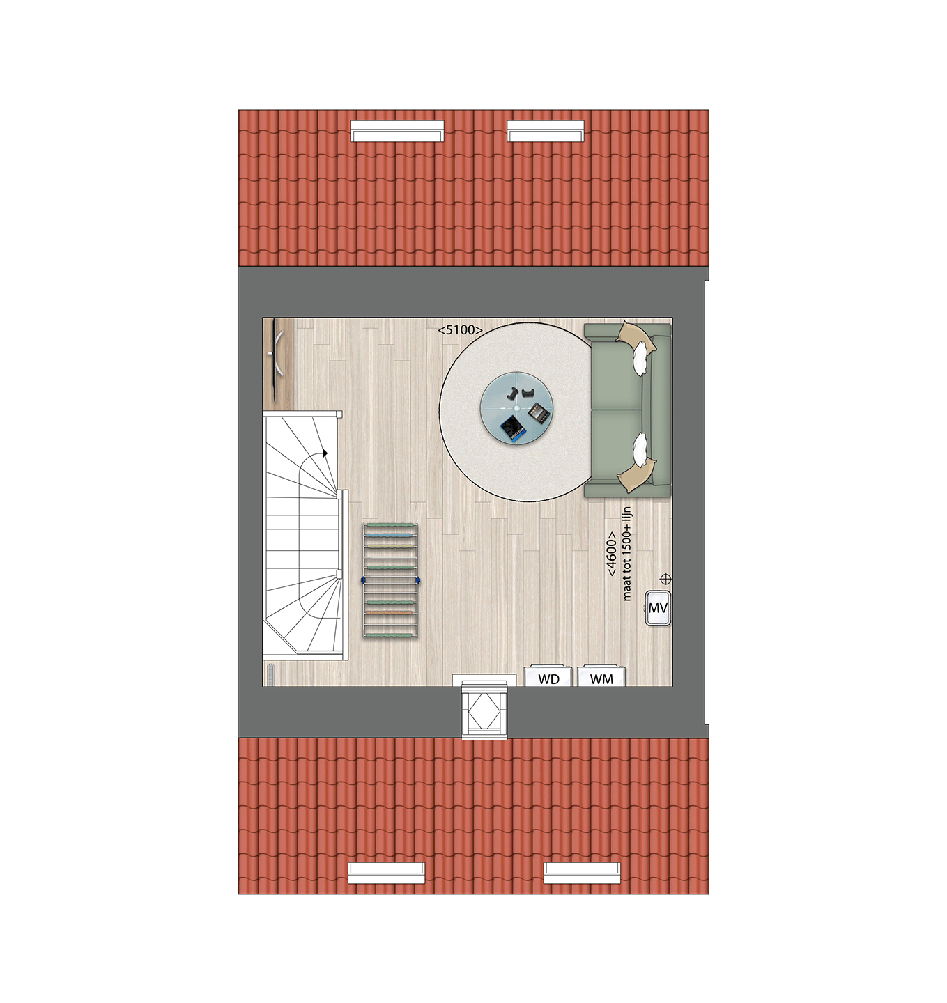 Foto 5 van Eengezinswoningen hoekwoningen (Bouwnr. 5)