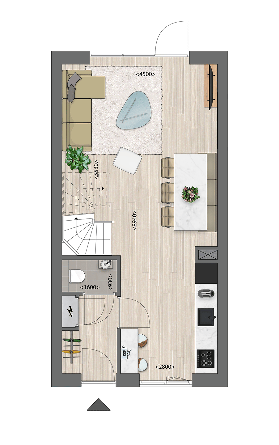 Foto 2 van Starterswoningen tussenwoningen (Bouwnr. 10)