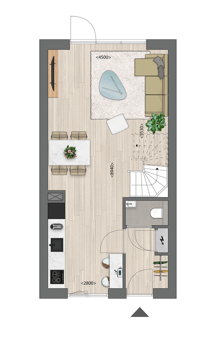 Foto 2 van Starterswoningen tussenwoningen (Bouwnr. 11)