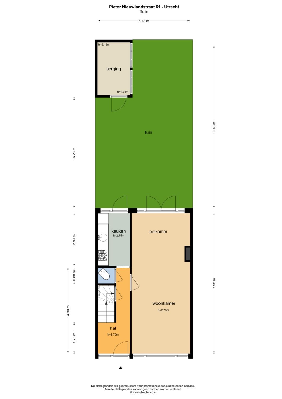 Spacious terraced house with sunny south-facing garden in Tuinwijk — 45