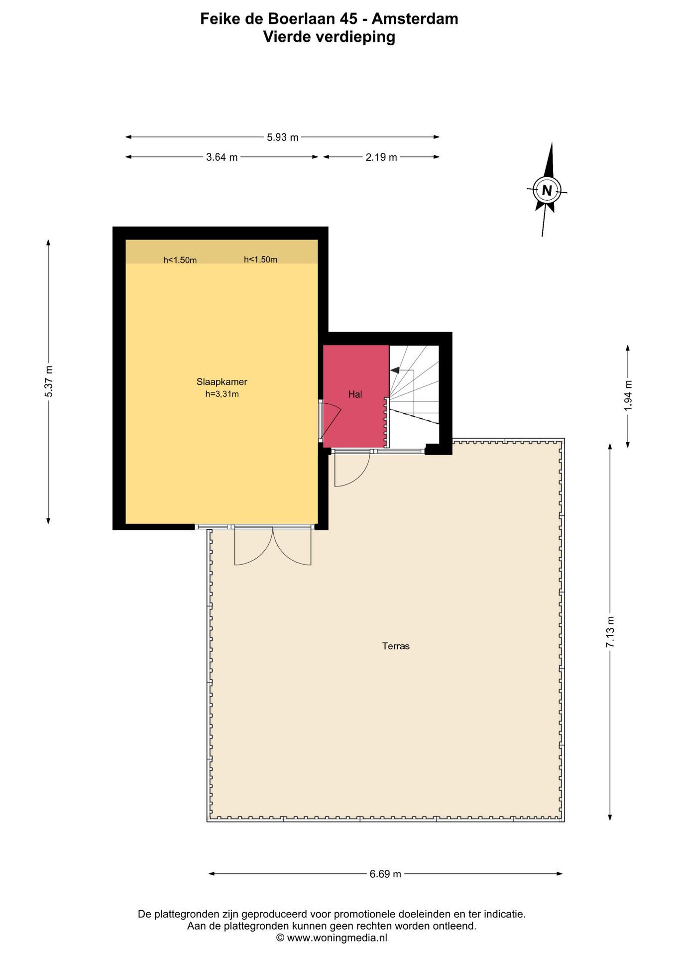 Spacious Maisonnette with South-Facing Terrace on Borneo Island — 21