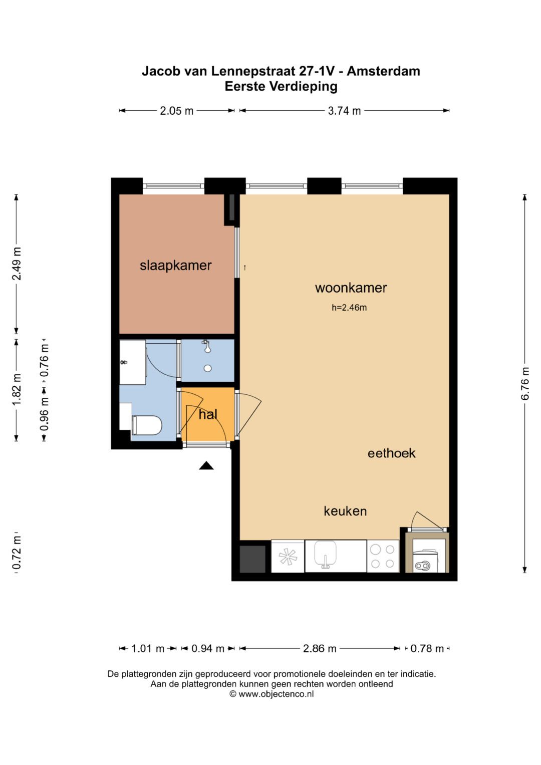 Foto 27 van Jacob van Lennepstraat 27-1V