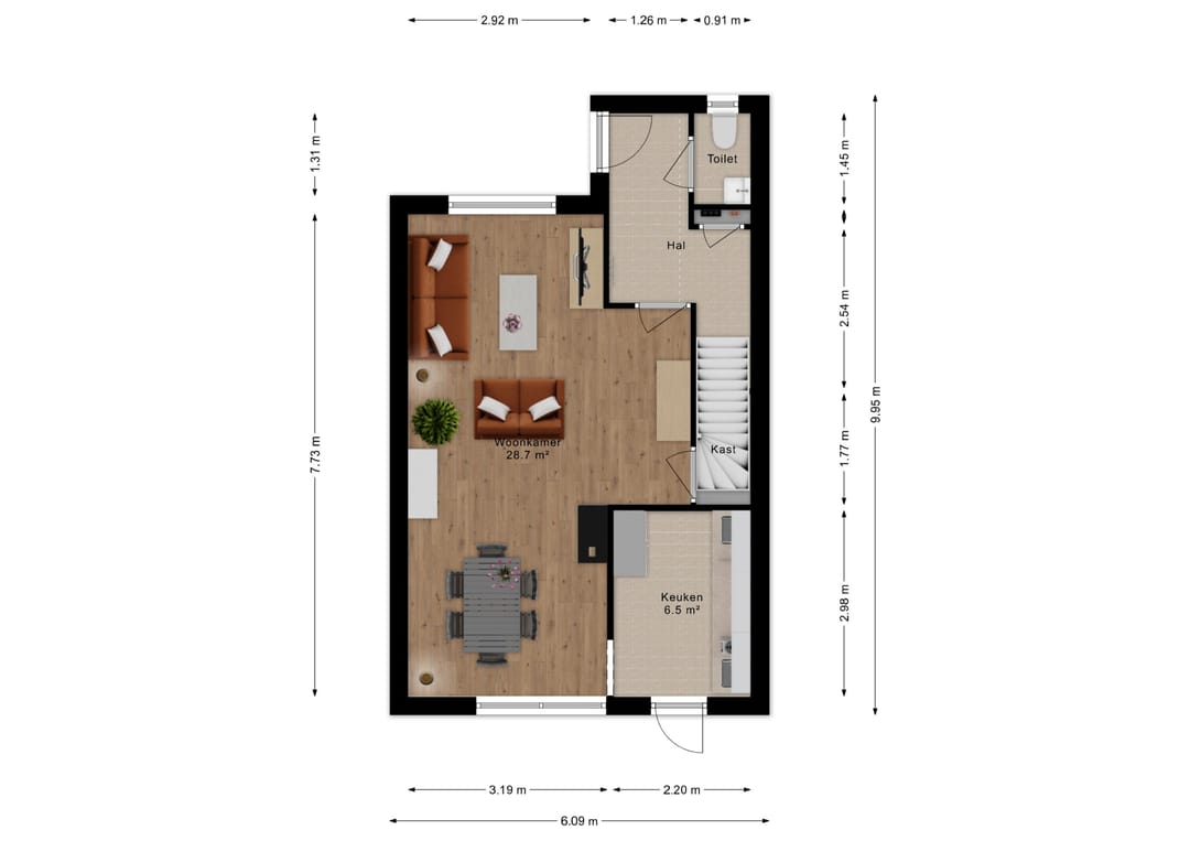 Energy-efficient corner house with 3 to 4 bedrooms, garage and west-facing garden near forest — 38